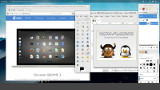  [PureOS 8でのGNOME 3デスクトップのスクリーンショット] 