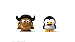  [Baby Gnu and Baby Tux wallpaper] 